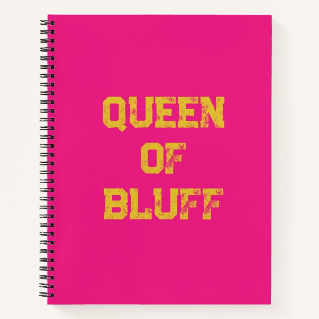 Bluff Queen Spiral Notebook Notizbuch (Vorderseite)