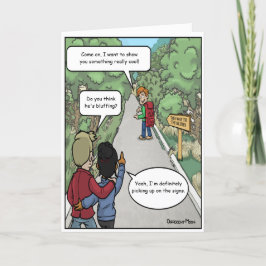 Bluffing Funny Geburtstagskarte Karte