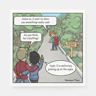 Bluffing Funny Party Napkins Serviette