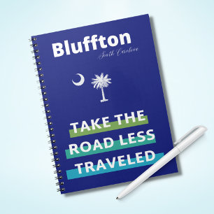 Bluffton South Carolina Der weniger begangene Weg Notizblock