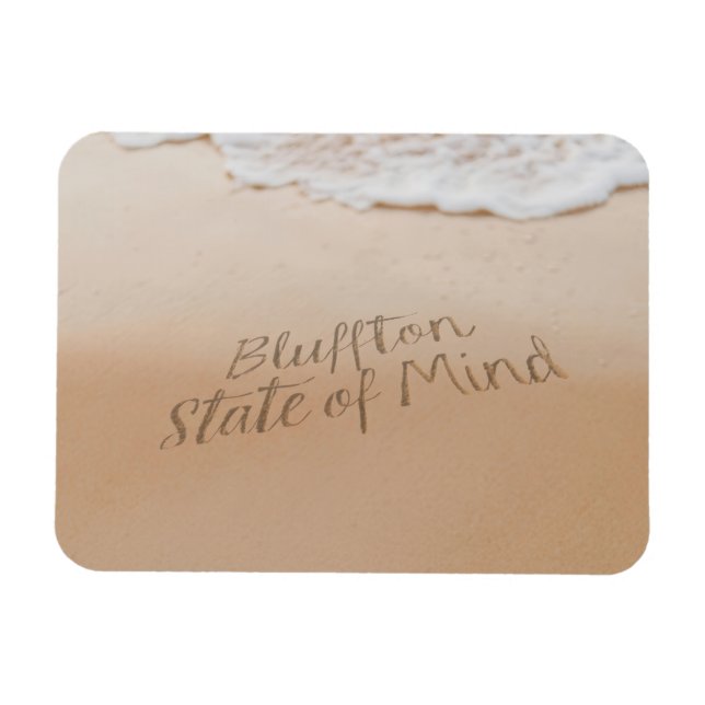 Bluffton State of Mind In den Sand geschrieben SC  Magnet (Horizontal)