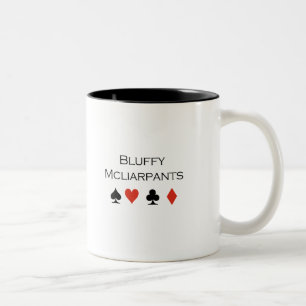 Bluffy Mcliarpants T - Shirt Zweifarbige Tasse