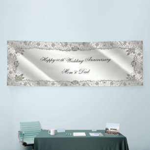 Blüh 60. Diamond Wedding Jubiläum Banner