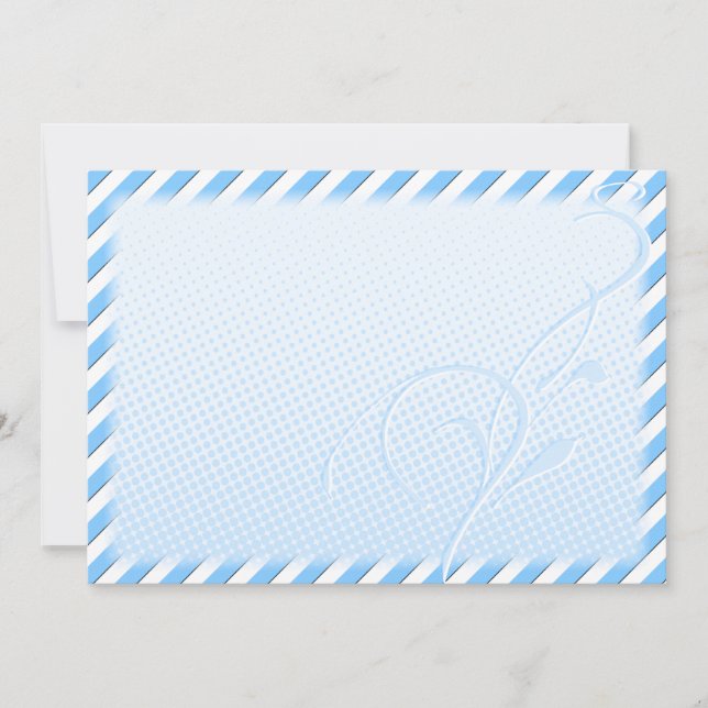 Blüh, blaue Punkte und Streifen (Vorderseite)