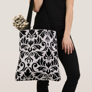 Blüh Damask Art I Black on Cream