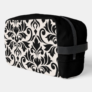 Blüh Damask Art I Black on Cream Waschbeutel