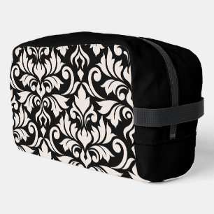 Blüh Damask Art I Cream on Black Waschbeutel