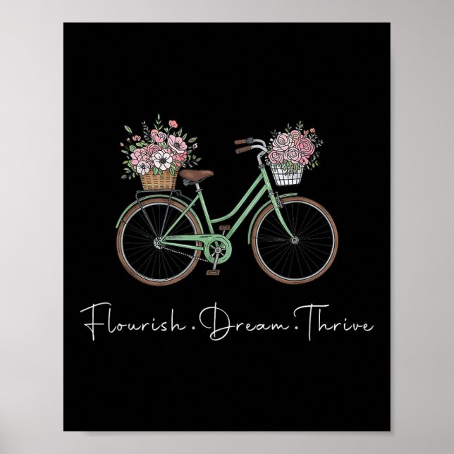 Blüh Dream Thrive Blumenbike Subtle 8647 Trum Poster (Vorne)