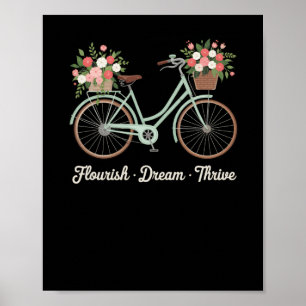 Blüh Dream Thrive Blumenbike Trump Subtle Res Poster