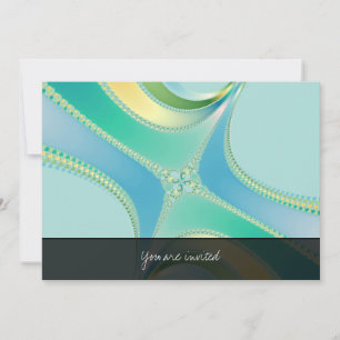 Blüh - Fraktal Art Einladung