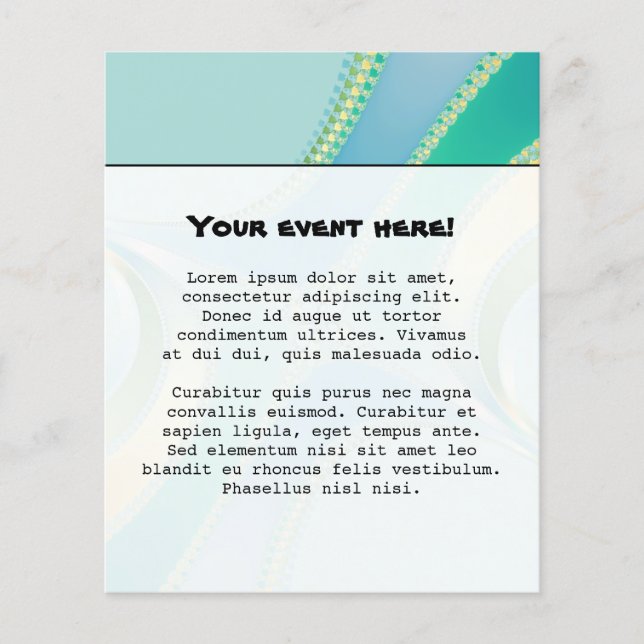 Blüh - Fraktal Art Flyer (Vorne)