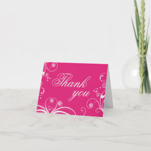 Blüh Fuchsia Dankeschön Card Dankeskarte