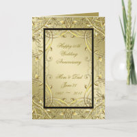 Blüh Gold Black 50. Hochzeitstag