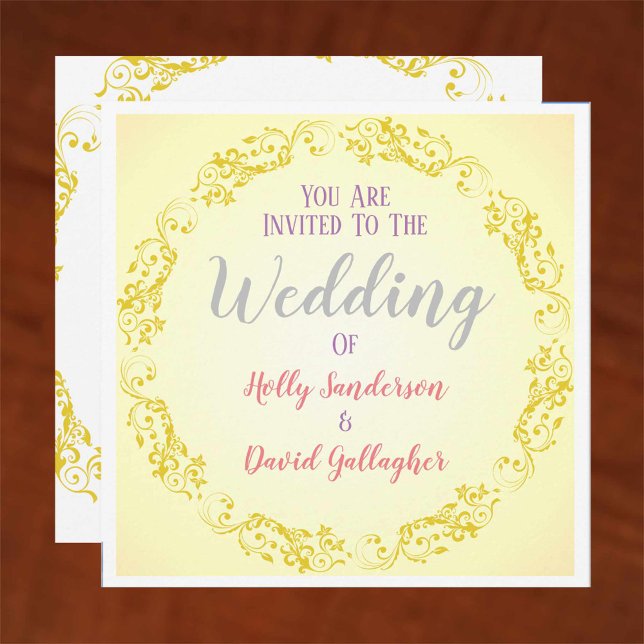 Blüh mit abgestufter Hintergrundinformation Einladung (Von Creator hochgeladen)