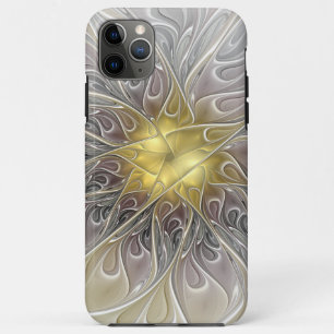 Blüh mit Gold Moderne Abstrakte Fraktal Blume Case-Mate iPhone Hülle