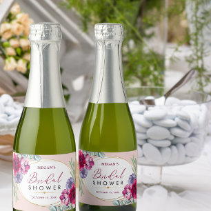 Bluh Pink Burgunder Blüten Hochzeitsdusche Mini