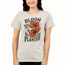Blühe dort, wo du gepflanzt bist Retro-Blumenmuste