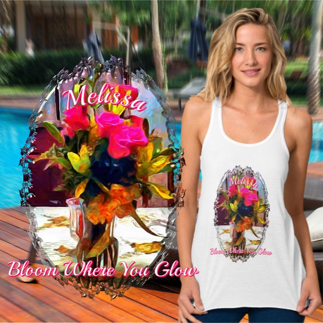Blühe dort, wo du strahlst PM0001 Tank Top (Von Creator hochgeladen)