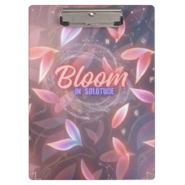 Blühe in Einsamkeit Ästhetik Süße Florale Benutzer Klemmbrett