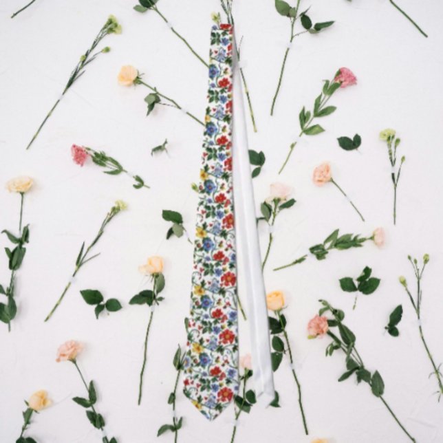 Blühe Kühn – Blumenmuster Krawatte (Von Creator hochgeladen)