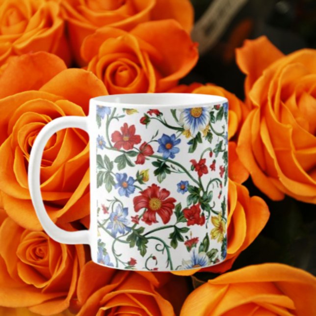 Blühe Kühn – Florale Inspirierende Tasse (Von Creator hochgeladen)