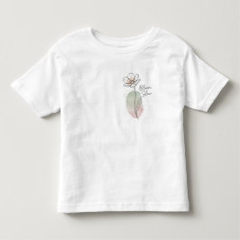 Blühe Langsam Minimalistische Blumenkunst Kleinkind T-shirt