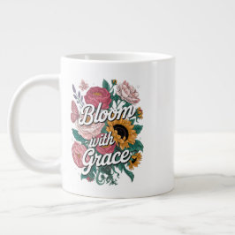 Blühe mit Anmut Jumbo-Tasse