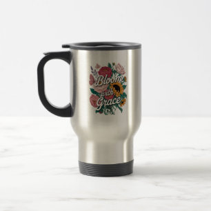Blühe mit Anmut Reisebecher