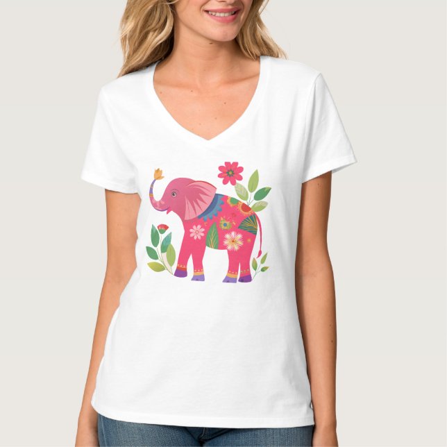 Blühe wie das Herz eines Elefanten T-Shirt (Vorderseite)