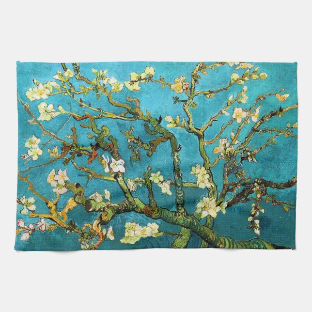 Blühen Almond Tree Van Gogh Kunst und Kultur Handtuch (Horizontal)