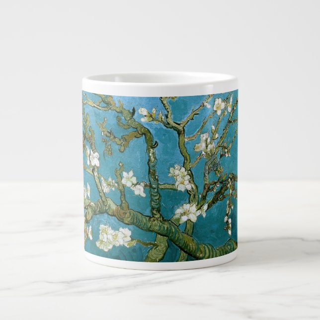 Blühen Almond Tree Van Gogh Kunst und Kultur Jumbo-Tasse (Vorderseite)
