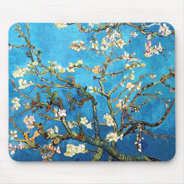 Blühen Almond Tree Van Gogh Kunst und Kultur Mousepad (Vorne)