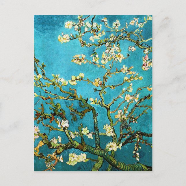 Blühen Almond Tree Van Gogh Kunst und Kultur Postkarte (Vorderseite)