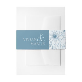 Blühen bei der Winterhochzeit Einladungsbanderole