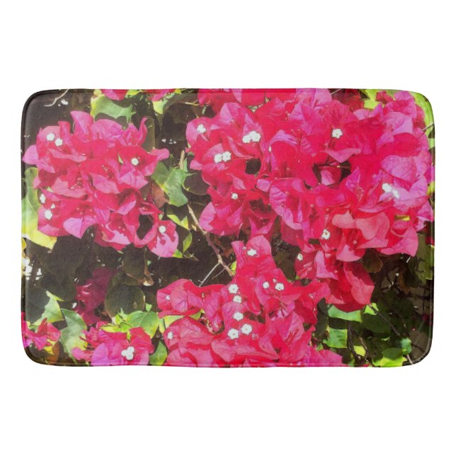 Blühen Bougainvillea Bath Mat Badematte (Vorderseite)