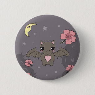 Blühen der Frucht-Schläger Button