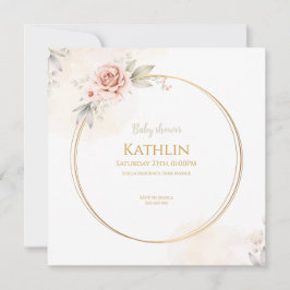 Blühen der Kinderdusche Einladung