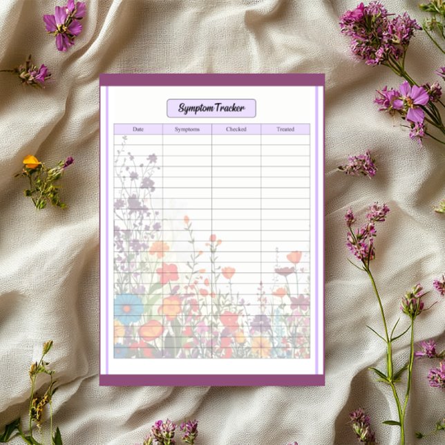 Blühen des Lila Garden_ Step Tracker Notizblock (Von Creator hochgeladen)