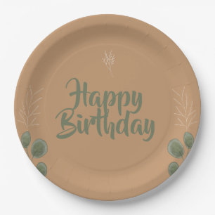 Blühen & Feiern Floral Alles Gute zum Geburtstag Pappteller
