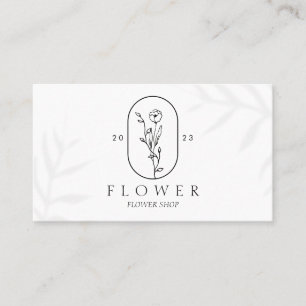 Blühen & Gedeihen: Ein feines Kunstblumendesign Visitenkarte