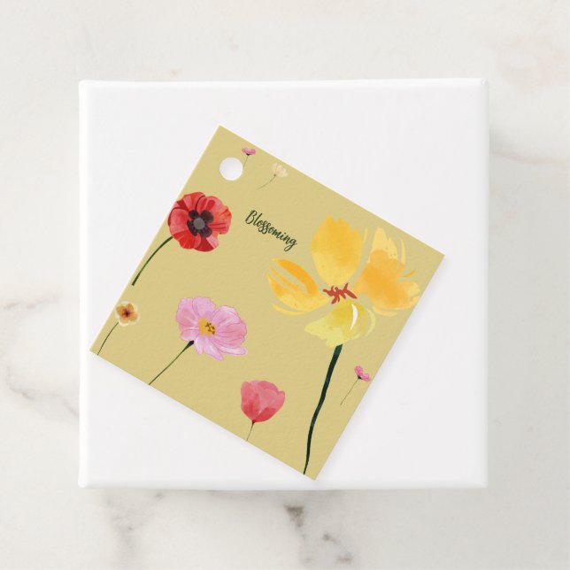 Blühen Geschenkanhänger (Beispiel)