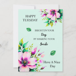 Blühen in deinen Tag Feiertagskarte