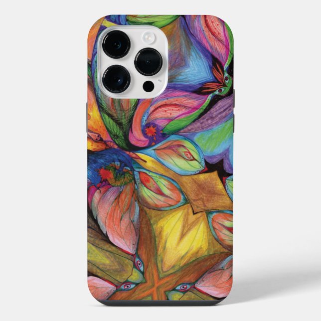 Blühen in Liebe iPhone 14 Pro Max Fall Hülle (Rückseite)