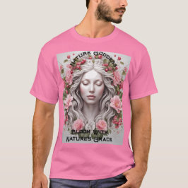 Blühen mit dem schönen Portrait-T - Shirt der Natu