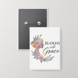 Blühen mit Grace Elegante Silhouette Button
