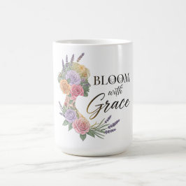 Blühen mit Grace Elegante Silhouette Kaffeetasse