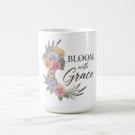 Blühen mit Grace Elegante Silhouette Kaffeetasse