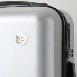 Blühen mit Grace Elegante Silhouette Magnet