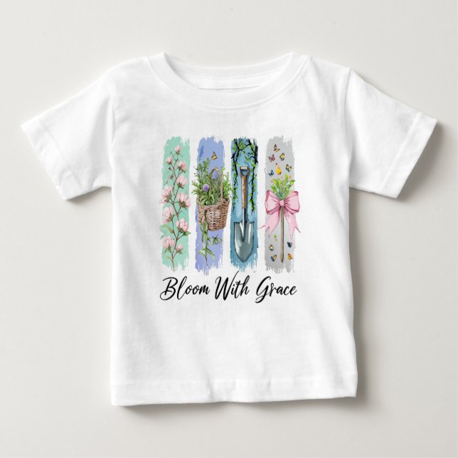 Blühen mit Grace Garden Baby T-shirt (Vorderseite)