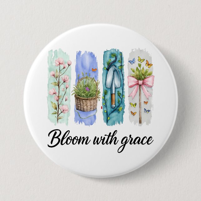 Blühen mit Grace Garden Button (Vorderseite)